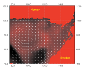 salinity plot with vectors